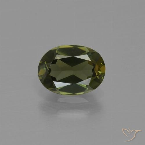 1.00ct Naturale Marrone scuro Cornerupina, Ovale, VVS