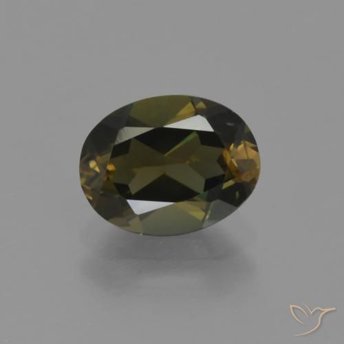 1.58ct Naturale Marrone scuro Cornerupina, Ovale, VVS-VS