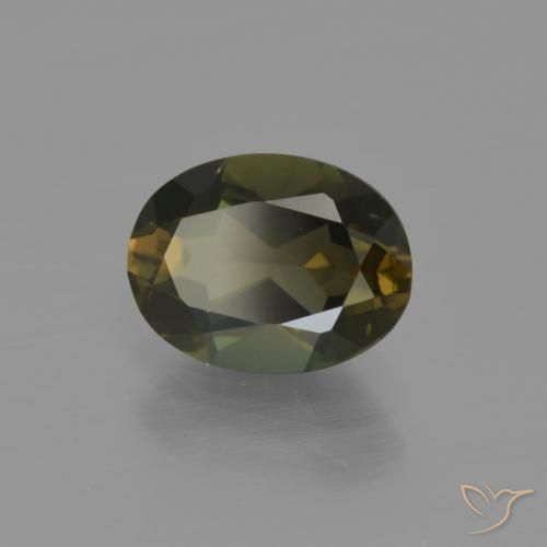 Rupin del grano Marrone scuro naturale da 1.58 ct, Ovale, VVS-VS