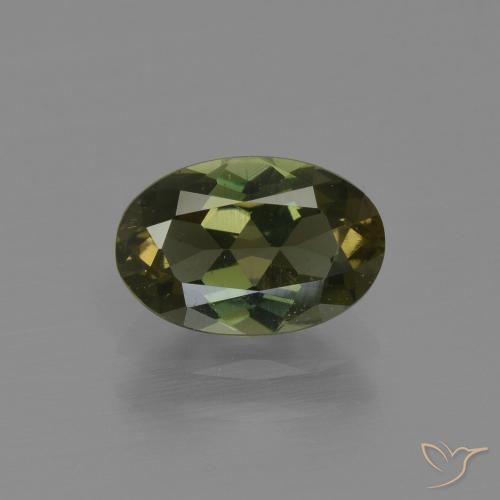1.35ct Naturale Marrone verdastro Cornerupina, Ovale, VS