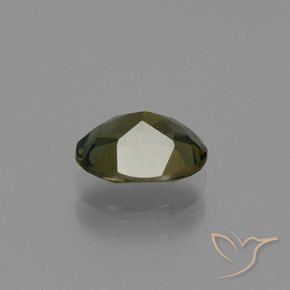 Rupin del grano Marrone scuro naturale da 1.08 ct, Ovale, VVS