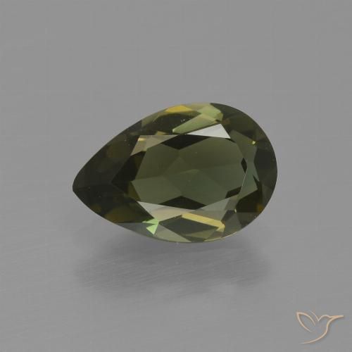 1.41ct Naturale Marrone scuro Cornerupina, Forma a pera, VVS