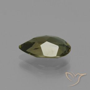 Rupin del grano Marrone scuro naturale da 1.41 ct, Forma a pera, VVS