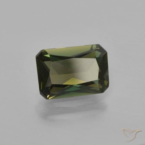 Rupin del grano Marrone verdastro naturale da 1.27 ct, Ottagonale / Taglio smeraldo, VVS