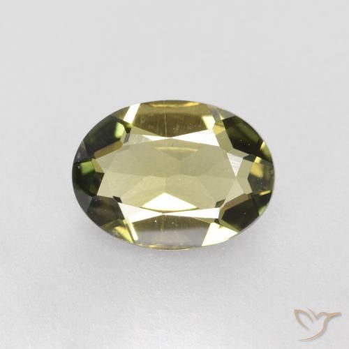 0.82ct Naturale Marrone verdastro Cornerupina, Ovale, VS