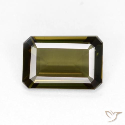 0.88ct Naturale Marrone medio Cornerupina, Taglio smeraldo, VVS-VS