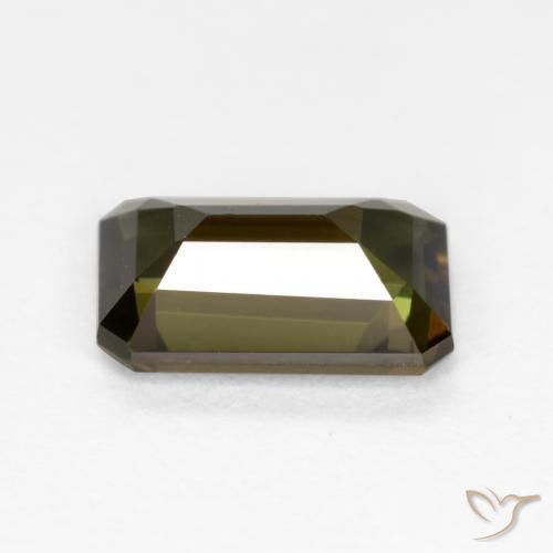 Rupin del grano Marrone medio naturale da 0.88 ct, Ottagonale / Taglio smeraldo, VVS-VS