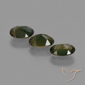 Gemme di Rupin del grano Verde scuro naturale da 1.52 ct, Ovale, VS