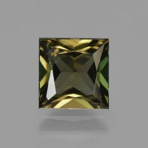 Kornerupina naturale verde da 1,32 ct, quadrato, VS-SI