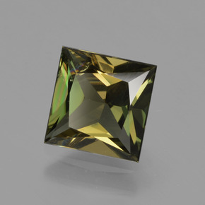 Kornerupina naturale verde da 1,32 ct, quadrato, VS-SI