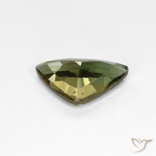 Rupin del grano Verde Terra Profonda naturale da 1.57 ct, Taglio trillion, VS-SI