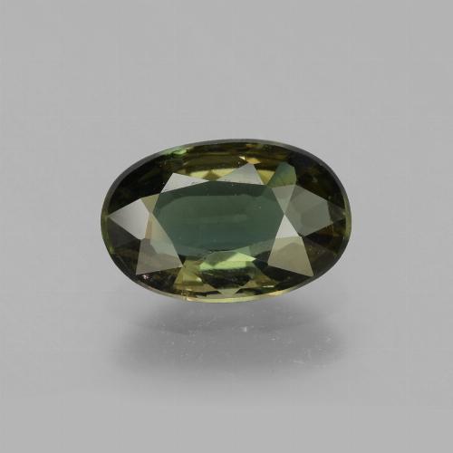 Kornerupina naturale verde da 1,99 ct, taglio ovale, VS-SI