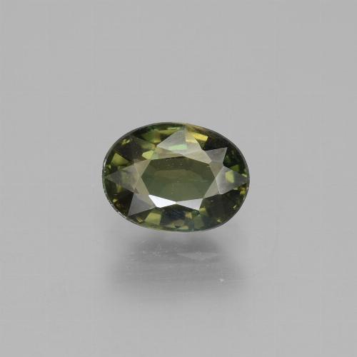 Kornerupina naturale verde da 1,25 ct, taglio ovale, VS