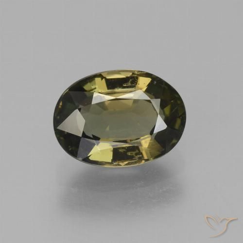 1.85ct Naturale Marrone verdastro Cornerupina, Ovale, VS
