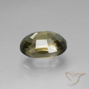 Rupin del grano Marrone verdastro naturale da 1.85 ct, Ovale, VS