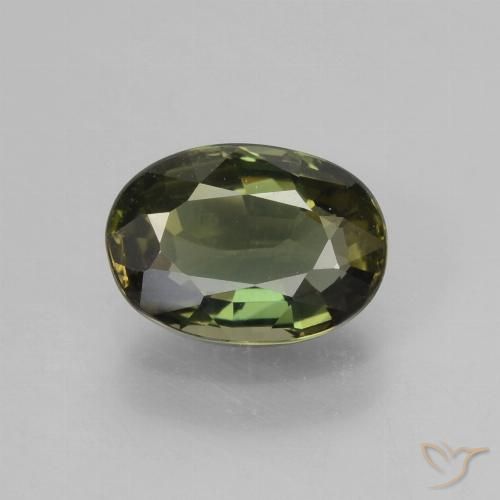 1.68ct Naturale Verde Terra Profonda Cornerupina, Ovale, VVS-VS