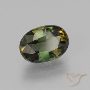 Rupin del grano Verde scuro naturale da 1.92 ct, Ovale, VS