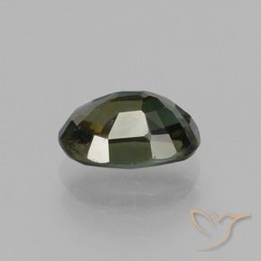 Rupin del grano Verde scuro naturale da 1.92 ct, Ovale, VS