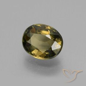 Rupin del grano Marrone medio naturale da 1.44 ct, Ovale, VS