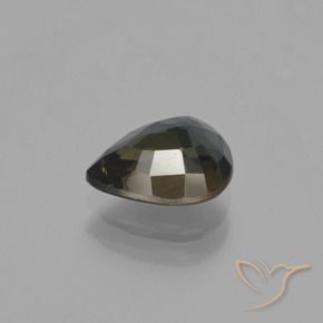 Rupin del grano Marrone scuro naturale da 1.63 ct, Forma a pera, VS