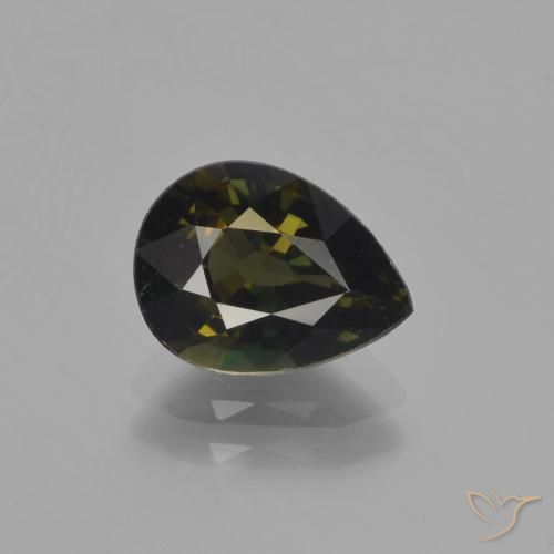 1.90ct Naturale Marrone scuro Cornerupina, Forma a pera, VVS