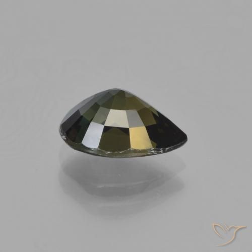 Rupin del grano Marrone scuro naturale da 1.90 ct, Forma a pera, VVS
