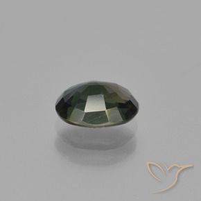Rupin del grano Verde scuro naturale da 1.24 ct, Ovale, VVS
