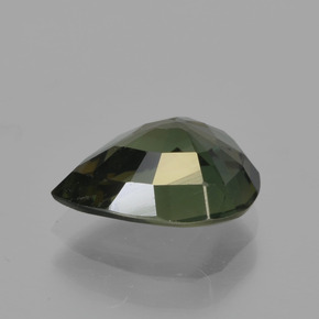 Kornerupina naturale verde da 1,86 ct, taglio a pera, VS