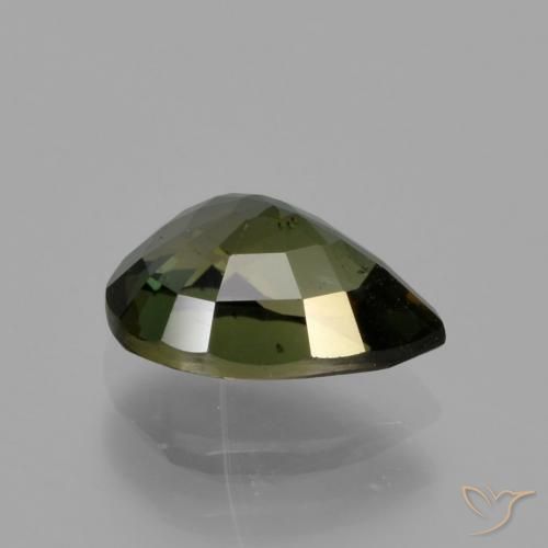 Cornerupina Verde marroncino naturale da 1.16 ct, Forma a pera, VVS-VS