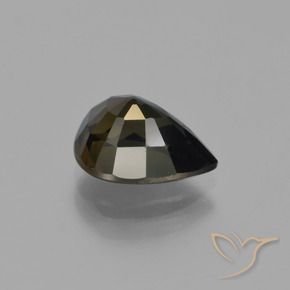 Rupin del grano Marrone verdastro naturale da 2.61 ct, Forma a pera, VS