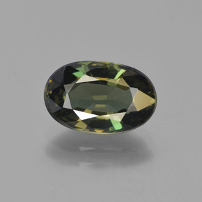 Kornerupina naturale verde da 2,24 ct, taglio ovale, VVS-VS