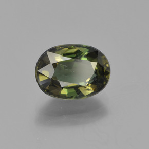 Kornerupina naturale verde da 2,18 ct, taglio ovale, VVS