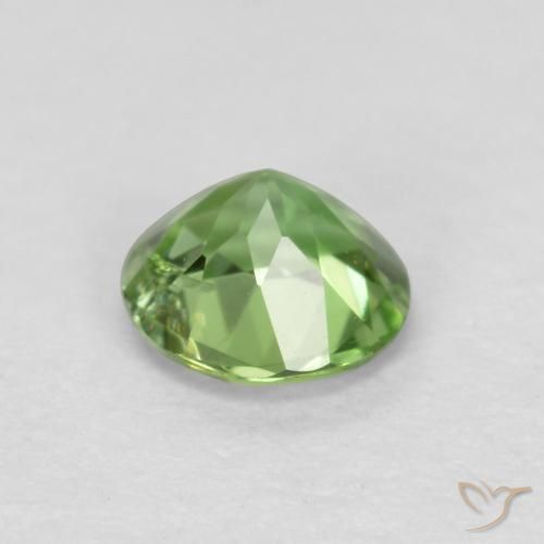Rupin del grano Verde brillante naturale da 0.21 ct, Rotondo, SI