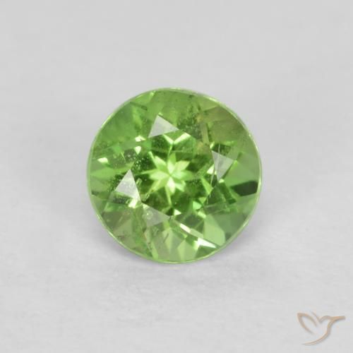 0.23ct Naturale Verde lime Rupin del grano, Rotondo, VS-SI