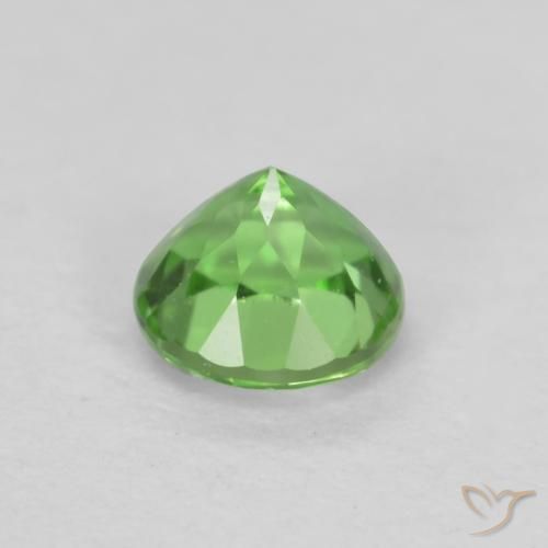 Rupin del grano Verde chiaro naturale da 0.23 ct, Rotondo, VS