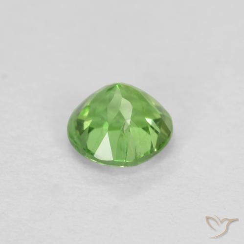 Rupin del grano Verde acceso naturale da 0.19 ct, Rotondo, SI
