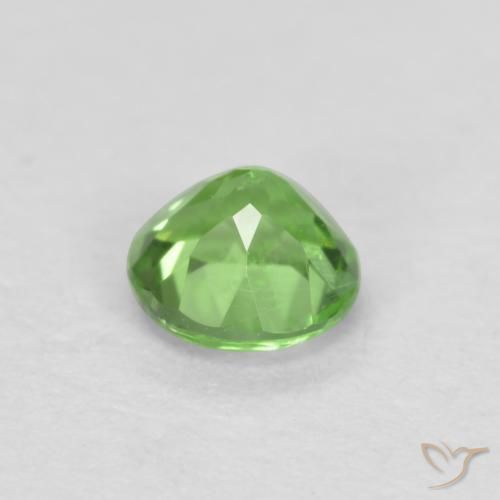 Rupin del grano Verde chiaro naturale da 0.17 ct, Rotondo, VS