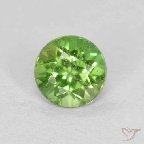 0.19ct Naturale Verde medio Rupin del grano, Rotondo, SI