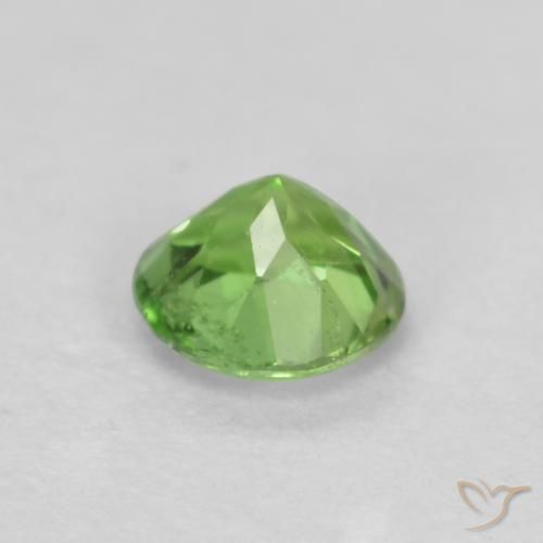 Rupin del grano Verde medio naturale da 0.19 ct, Rotondo, SI