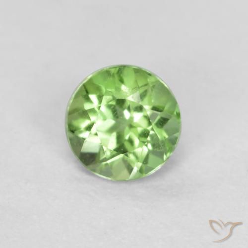 0.16ct Naturale Verde medio Rupin del grano, Rotondo, VS