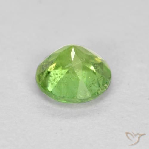 Rupin del grano Verde acceso naturale da 0.21 ct, Rotondo, SI