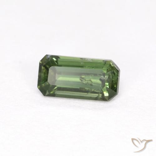 Rupin del grano Verde medio naturale da 0.48 ct, Ottagonale / Taglio smeraldo, VS-SI