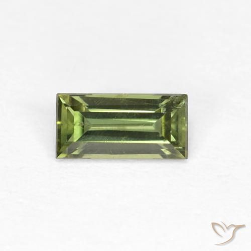 0.48ct Naturale Verde medio-scuro Cornerupina, Taglio a baguette, VVS-VS