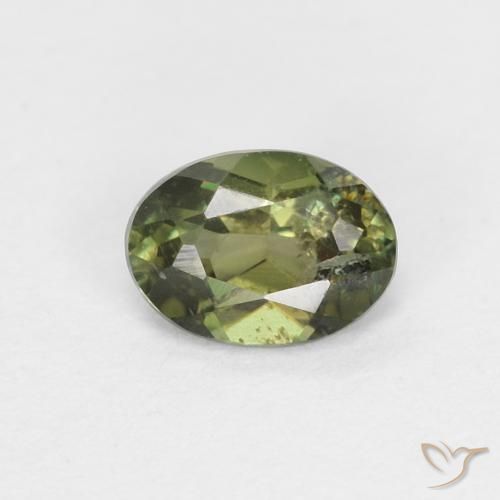 0.36ct Naturale Verde scuro Cornerupina, Ovale, VS-SI