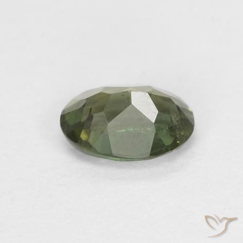 Rupin del grano Verde scuro naturale da 0.36 ct, Ovale, VS-SI
