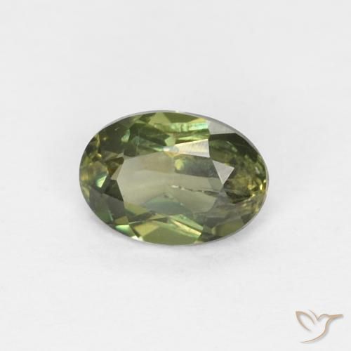 0.30ct Naturale Verde scuro Cornerupina, Ovale, VS-SI