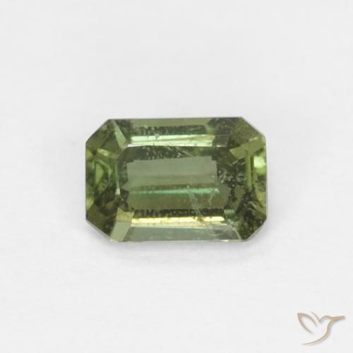 Rupin del grano Caldo bosco verde naturale da 0.31 ct, Ottagonale / Taglio smeraldo, VS-SI
