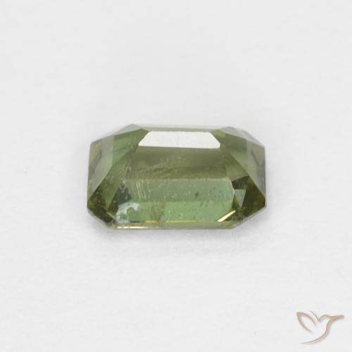 Rupin del grano Caldo bosco verde naturale da 0.31 ct, Ottagonale / Taglio smeraldo, VS-SI