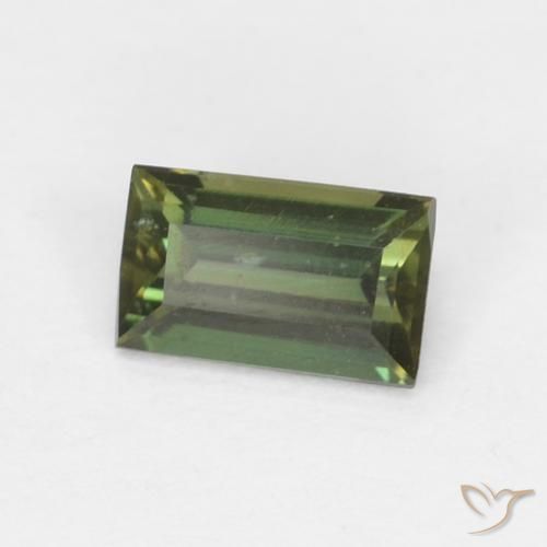 0.36ct Naturale Verde scuro Cornerupina, Taglio a baguette, VS