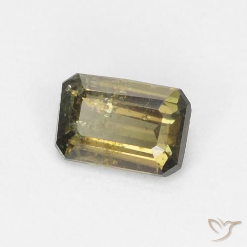 Rupin del grano Caldo bosco verde naturale da 0.35 ct, Ottagonale / Taglio smeraldo, VS-SI